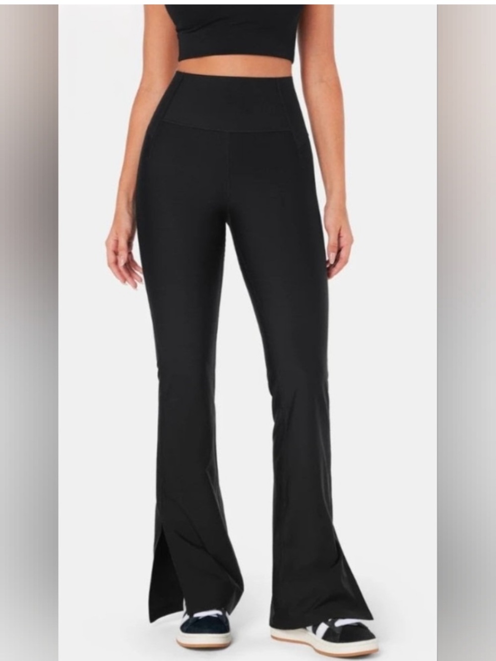 Fanka Small Body Sculpt Flare Leggings Black Yoga Outdoor